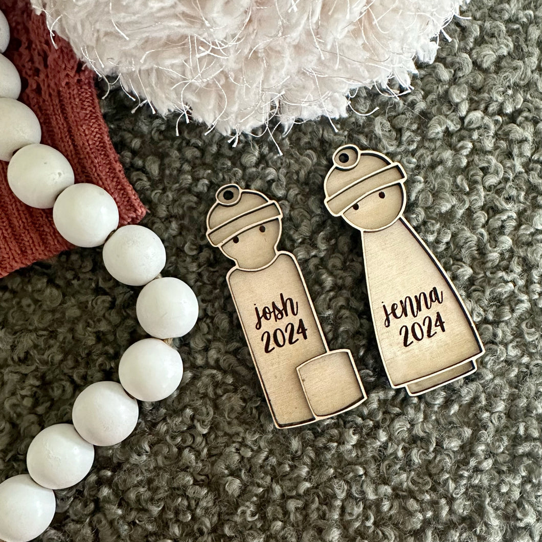 Custom Peg Doll Ornament