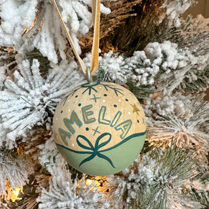 Favourite Things Wood Ball Ornament