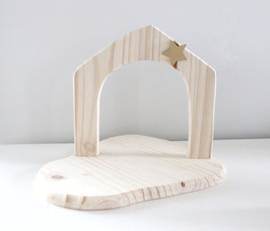 stable backdrop crèche piece *Preorder*