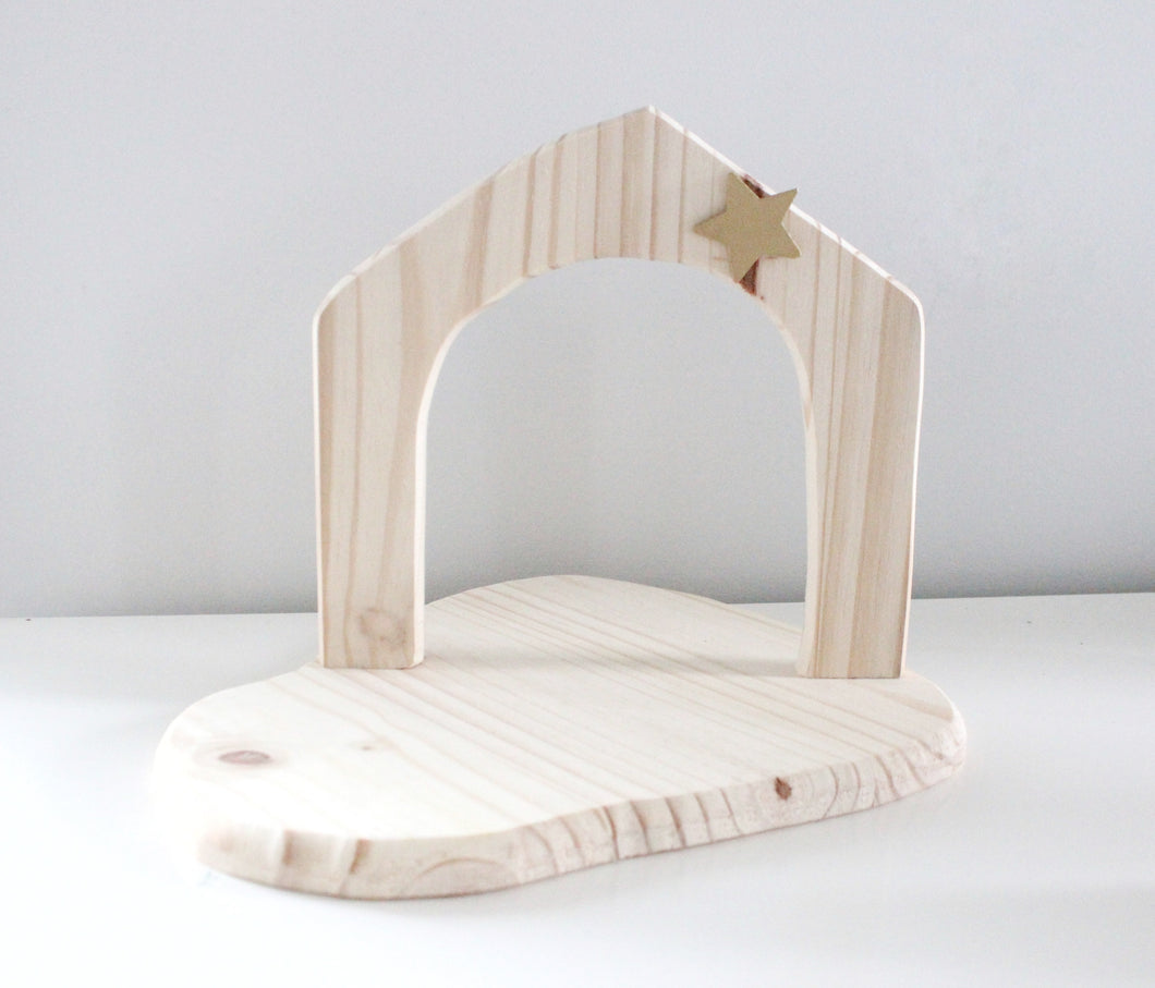 stable backdrop crèche piece *Preorder*